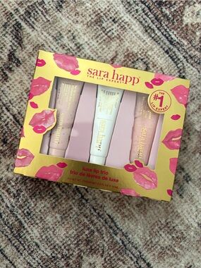 sara happ Luxe Lip Trio - Pink & Cream Hydrating Lip Treatments